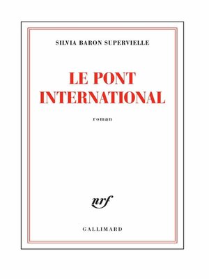 cover image of Le pont international